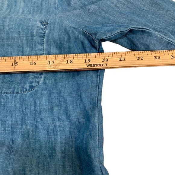 Anthropologie Elevenses Tencel button down shirt-medium - Picture 4 of 7